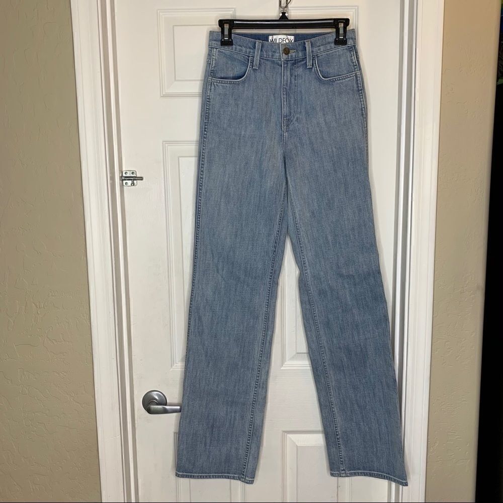 Wildfox Luca High-Rise Straight Fit Jeans